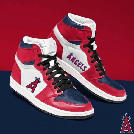 Los Angeles Angels AJ1 High Sneakers Shoes For Men And Women