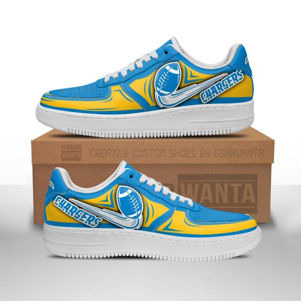 Los Angeles Chargers Air Low-Top Sneakers Shoes For Men And Women