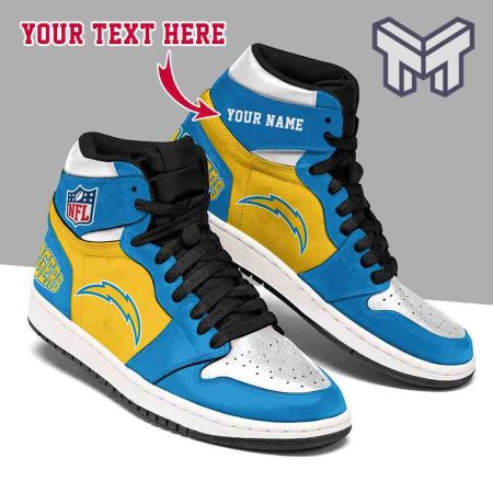 Los Angeles Chargers AJ1 High Sneakers Shoes For Men And Women