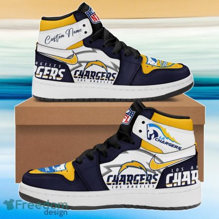 Los Angeles Chargers AJ1 High Sneakers Shoes For Men And Women