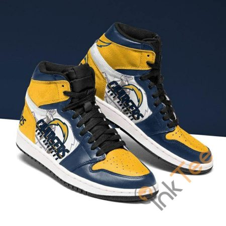 Los Angeles Chargers NFL AJ1 High Sneakers Shoes For Men And Women
