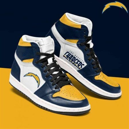 Los Angeles Chargers NFL AJ1 High Sneakers Shoes For Men And Women