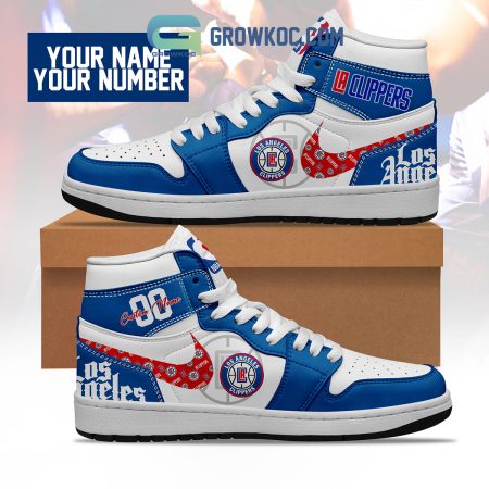 Los Angeles Clippers AJ1 High Sneakers Shoes For Men And Women