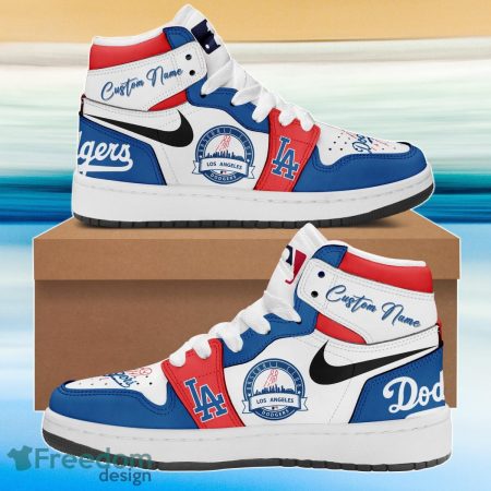 Los Angeles Dodgers AJ1 High Sneakers Shoes For Men And Women