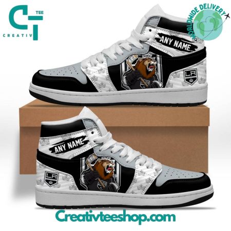 Los Angeles Kings AJ1 High Sneakers Shoes For Men And Women