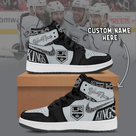 Los Angeles Kings AJ1 High Sneakers Shoes For Men And Women