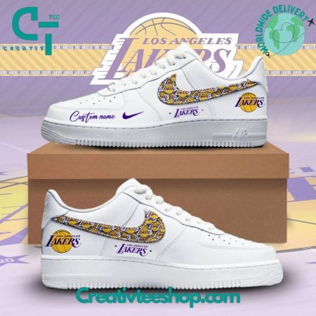Los Angeles Lakers Air Low-Top Sneakers Shoes For Men And Women
