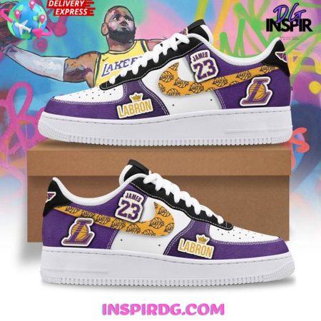 Los Angeles Lakers Air Low-Top Sneakers Shoes For Men And Women