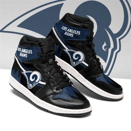 Los Angeles Rams NFL AJ1 High Sneakers Shoes For Men And Women