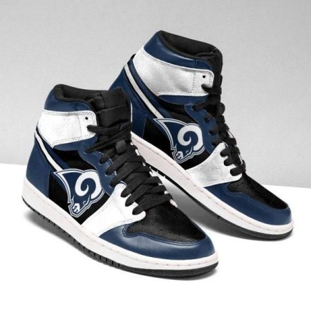 Los Angeles Rams NFL AJ1 High Sneakers Shoes For Men And Women