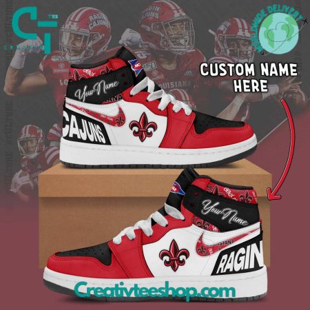 Louisiana State Ragin Cajuns  AJ1 High Sneakers Shoes For Men And Women