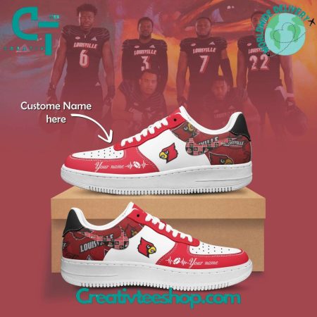 Louisville Cardinals Air Low-Top Sneakers Shoes For Men And Women