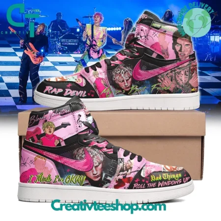 Machine Gun Kelly AJ1 High Sneakers Shoes For Men And Women
