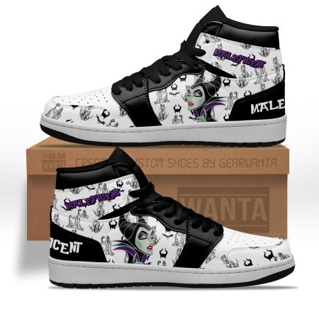 Maleficent AJ1 High Sneakers Shoes For Men And Women