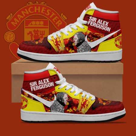 Manchester United AJ1 High Sneakers Shoes For Men And Women