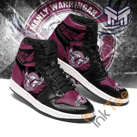 Manly Warringah Sea Eagles AJ1 High Sneakers Shoes For Men And Women