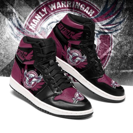 Manly Warringah Sea Eagles NRL AJ1 High Sneakers Shoes For Men And Women