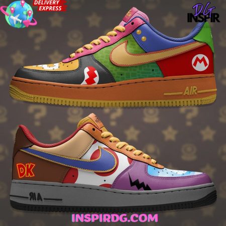 Mario Bros Collage Air Low-Top Sneakers Shoes For Men And Women