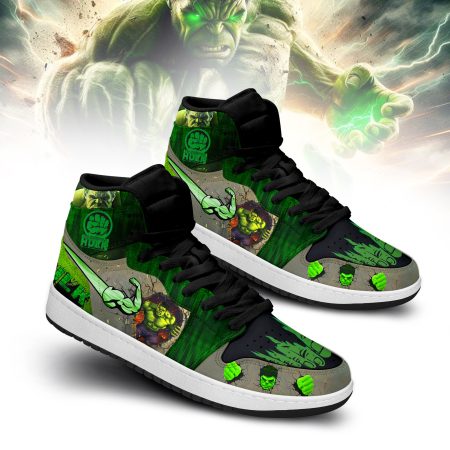 Marvel Hulk AJ1 High Sneakers Shoes For Men And Women