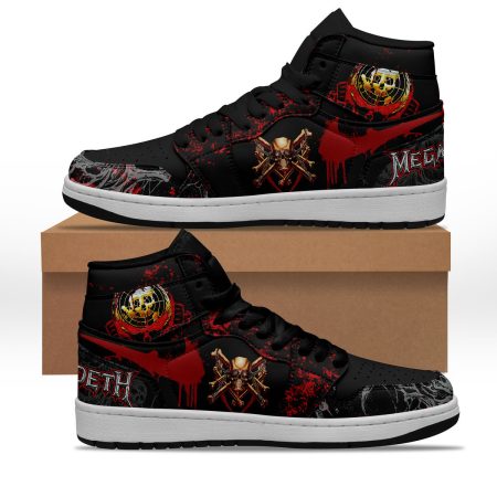 Megadeth AJ1 High Sneakers Shoes For Men And Women