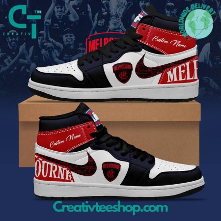 Melbourne Demons AJ1 High Sneakers Shoes For Men And Women