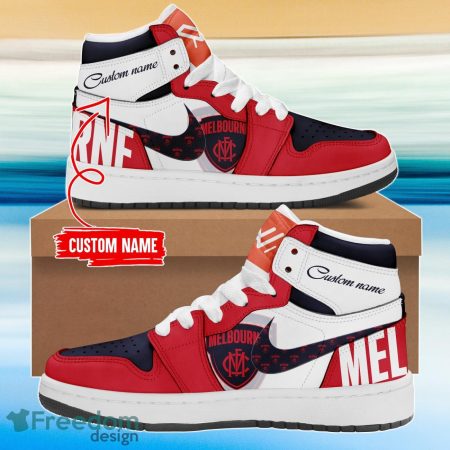 Melbourne Demons AJ1 High Sneakers Shoes For Men And Women