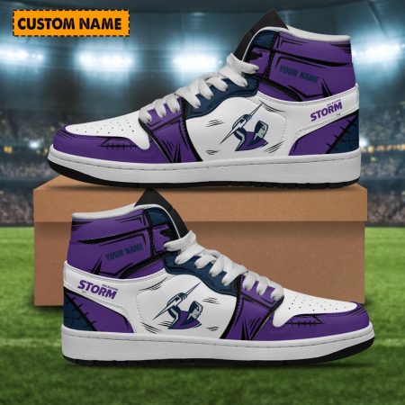 Melbourne Storm AJ1 High Sneakers Shoes For Men And Women
