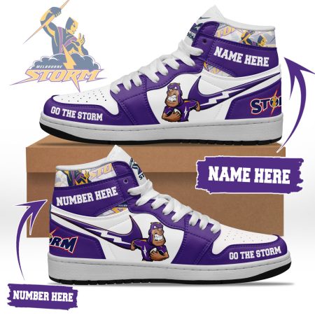 Melbourne Storm AJ1 High Sneakers Shoes For Men And Women
