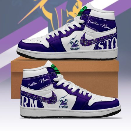 Melbourne Storm AJ1 High Sneakers Shoes For Men And Women