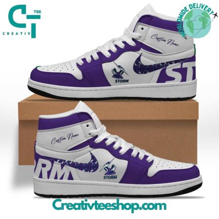 Melbourne Storm AJ1 High Sneakers Shoes For Men And Women
