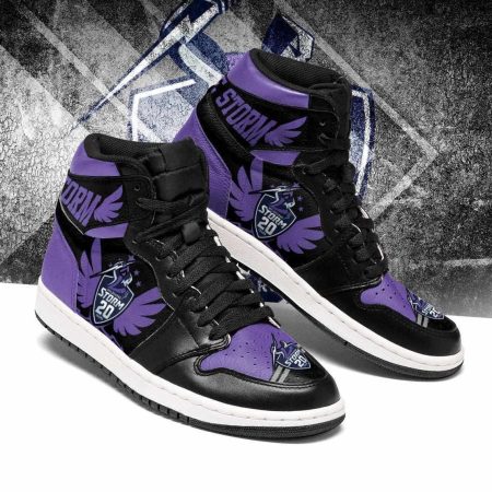 Melbourne Storm NRL AJ1 High Sneakers Shoes For Men And Women