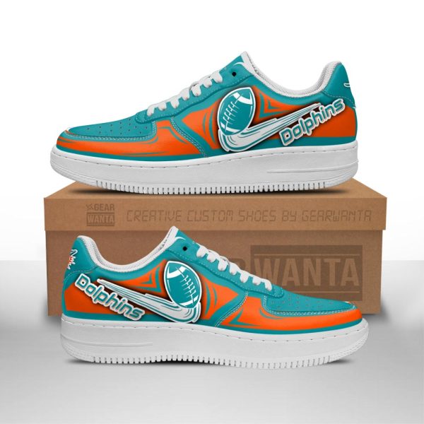 Miami Dolphins Air Low-Top Sneakers Shoes For Men And Women