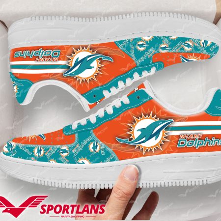 Miami Dolphins NFL Air Low-Top Sneakers Shoes For Men And Women