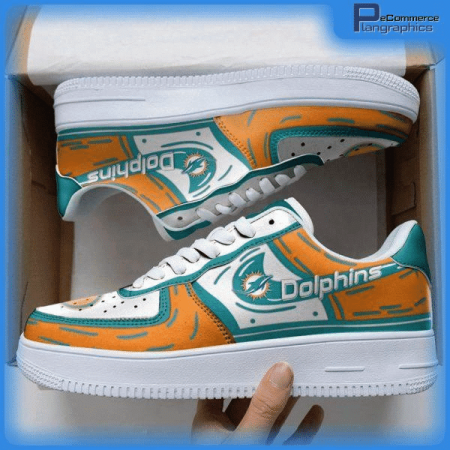 Miami Dolphins NFL Air Low-Top Sneakers Shoes For Men And Women