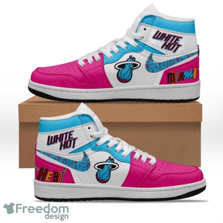 Miami Heat AJ1 High Sneakers Shoes For Men And Women