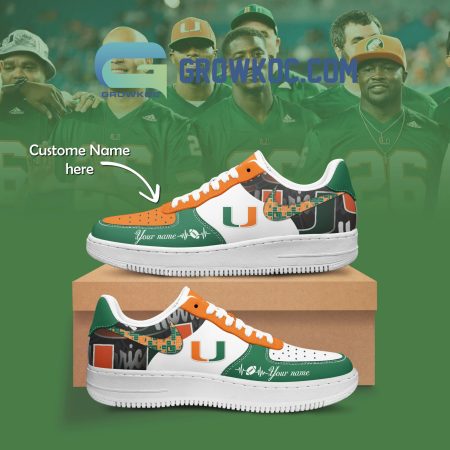 Miami Hurricanes Air Low-Top Sneakers Shoes For Men And Women