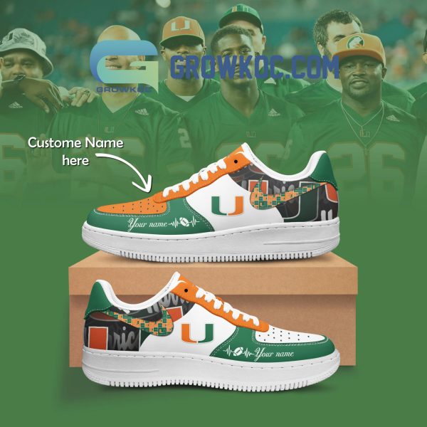 Miami Hurricanes Air Low-Top Sneakers Shoes For Men And Women