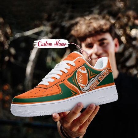 Miami Hurricanes NCAA Air Low-Top Sneakers Shoes For Men And Women