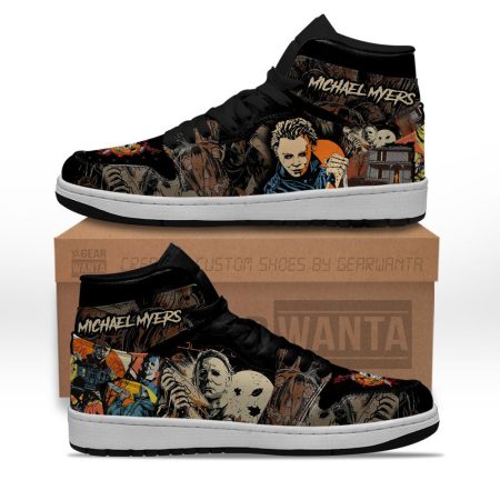 Michael Myers AJ1 High Sneakers Shoes For Men And Women