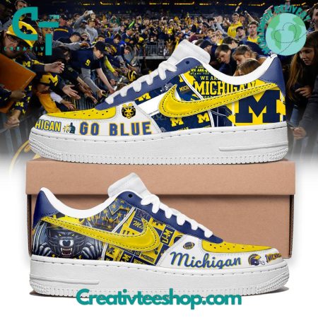 Michigan Wolverines Air Low-Top Sneakers Shoes For Men And Women
