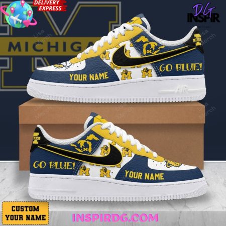 Michigan Wolverines Air Low-Top Sneakers Shoes For Men And Women