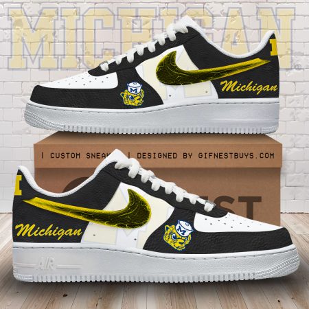 Michigan Wolverines Air Low-Top Sneakers Shoes For Men And Women