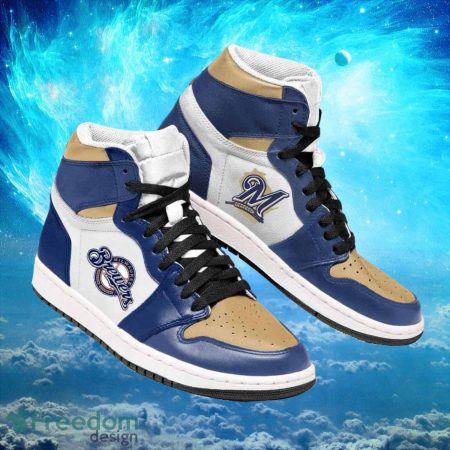 Milwaukee Brewers AJ1 High Sneakers Shoes For Men And Women