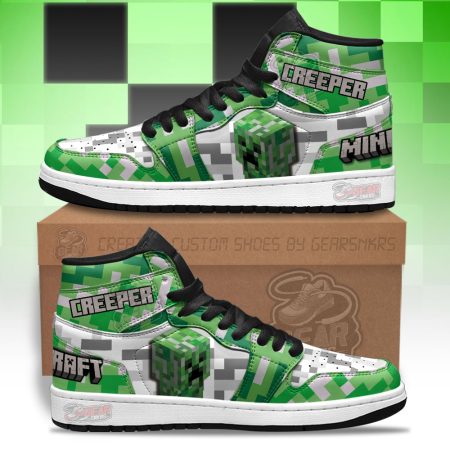 Minecraft AJ1 High Sneakers Shoes For Men And Women