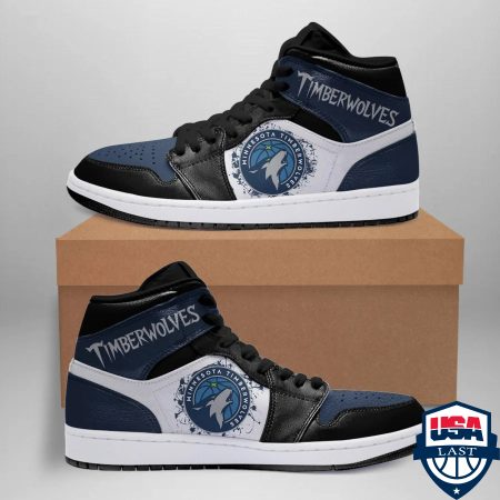 Minnesota Timberwolves NBA AJ1 High Sneakers Shoes For Men And Women