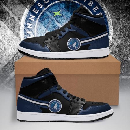 Minnesota Timberwolves NBA AJ1 High Sneakers Shoes For Men And Women