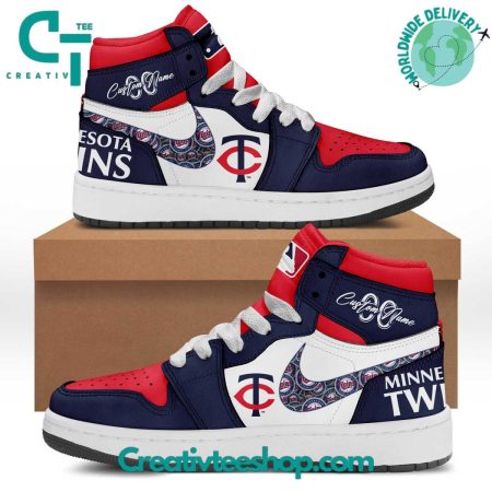 Minnesota Twins AJ1 High Sneakers Shoes For Men And Women