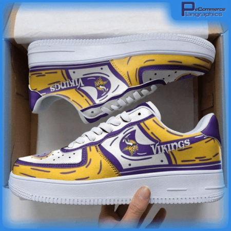 Minnesota Vikings NFL Air Low-Top Sneakers Shoes For Men And Women