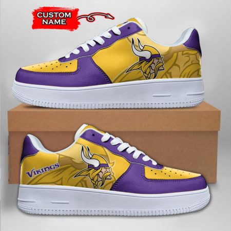 Minnesota Vikings NFL Air Low-Top Sneakers Shoes For Men And Women