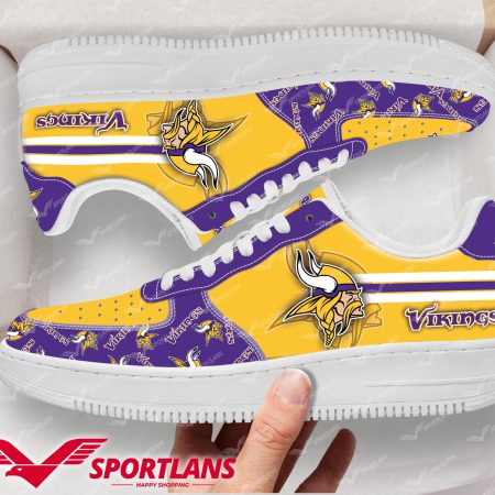 Minnesota Vikings NFL Air Low-Top Sneakers Shoes For Men And Women